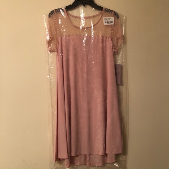 Illusion Neck High/Low Shift Dress - Picture 3 of 3